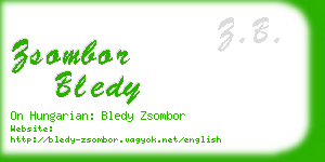zsombor bledy business card